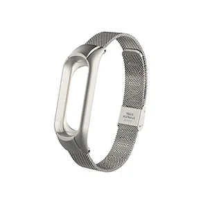 Для mi Band 4 металлический браслет из нержавеющей стали для Xiaomi mi Band 2 3 браслет браслеты для наручных часов Pulseira mi band 4 3 браслет для наручных часов - Band Color: Silver