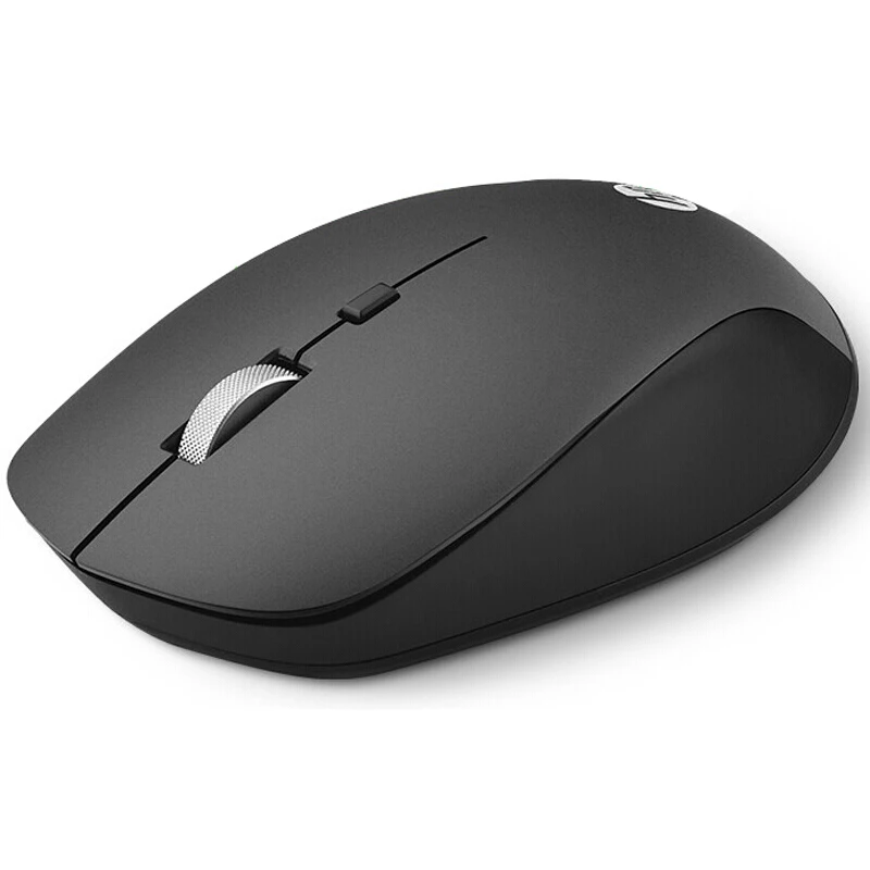 Новая беспроводная мышь hp S1000 2,4G, настольный ноутбук, компьютерные мыши 1600 точек/дюйм, расширенная невидимая оптическая беззвучная мышь черного и белого цвета игровая мышка