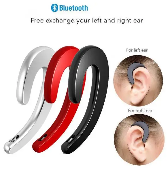 

Wireless Headset Bluetooth Earphone Ear Hook Painless headphone Stereo Earbuds For Phone kulaklik Bone Conduction Earphones Mic