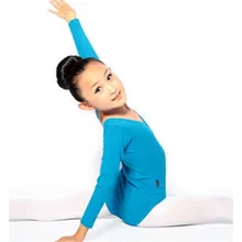 Kid Girls Long Sleeve Ballet Dance Dress Fitness Gymnastics Wear Leotard Costume
