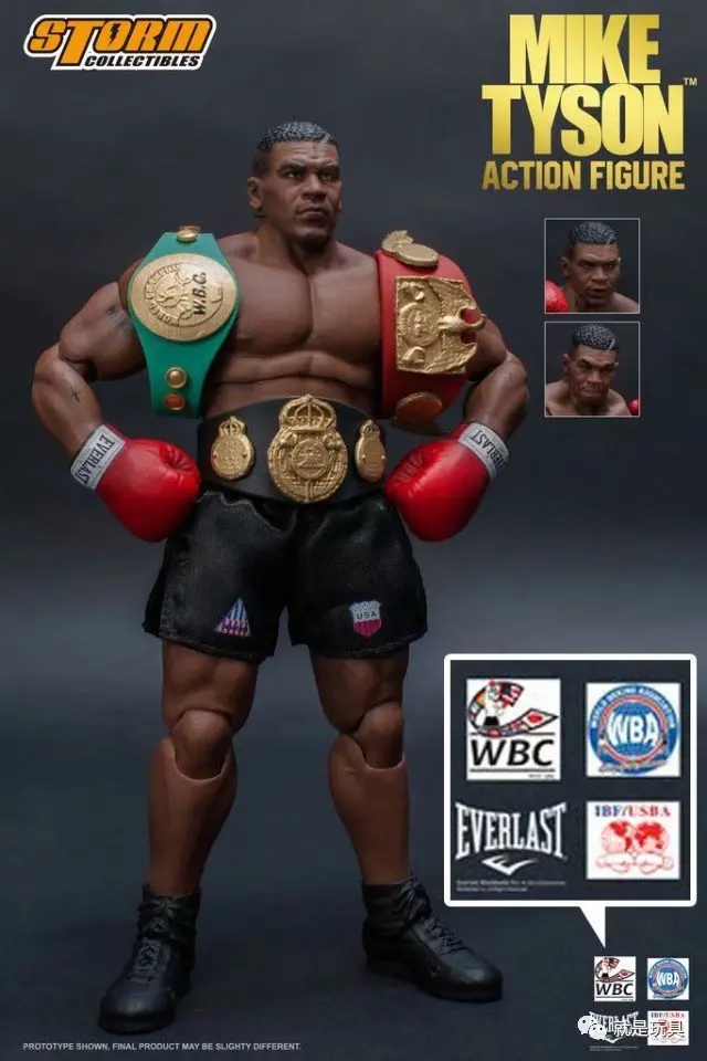 

Storm Toys Boxing Tyson Boxing Boxer Champion Mike Tyson Three Head Face Model Collectible Model Toys