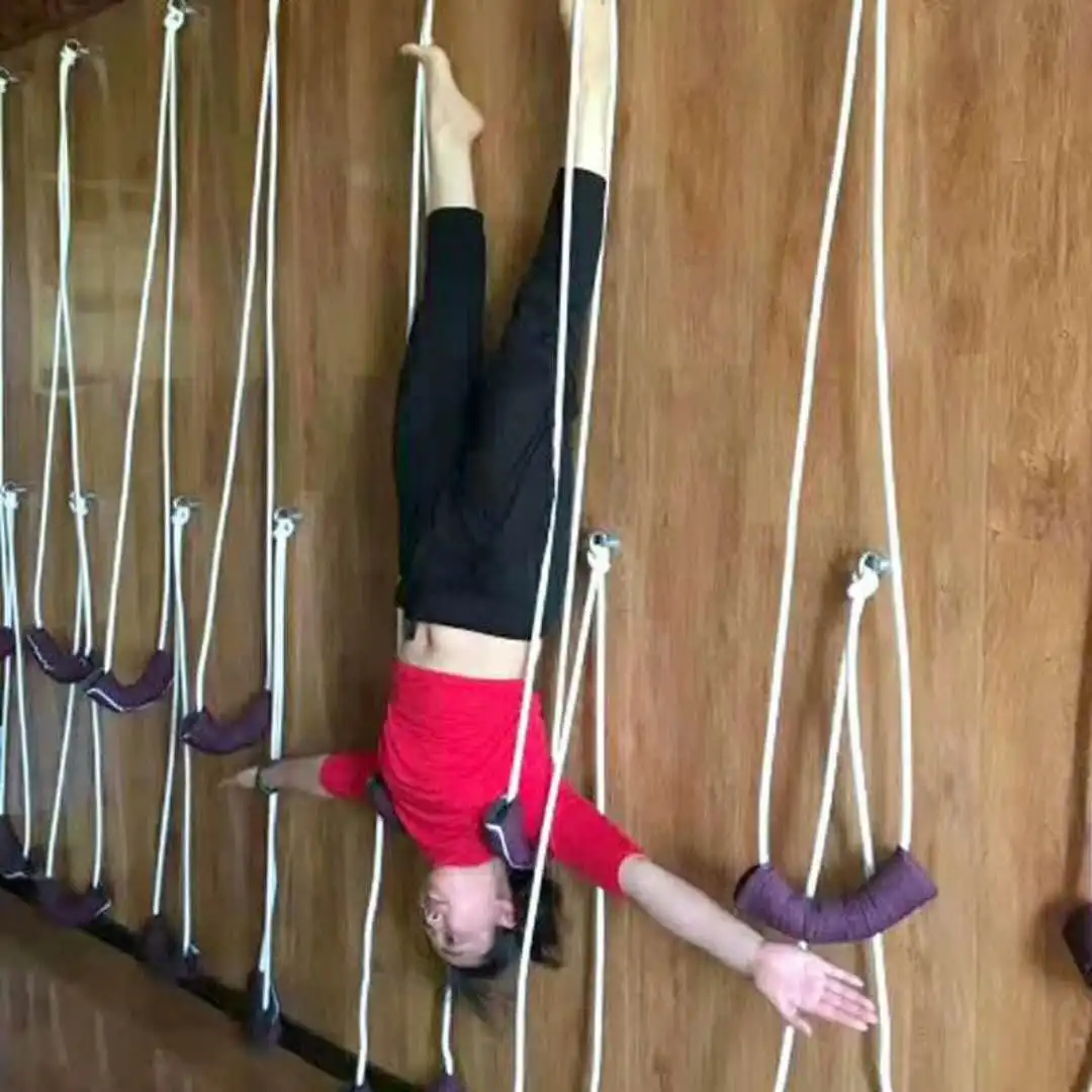 Iyengar веревка для йоги анти гравитая полный комплект вспомогательная настенная