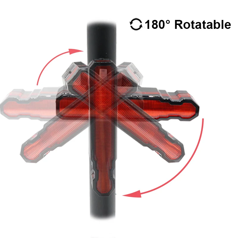 Top FTW Bike Tail Light Laser USB Rechargeable Bicycle Rear Back Light Powerful Waterproof for Night Cycling safety LED Lamp TL2291 10