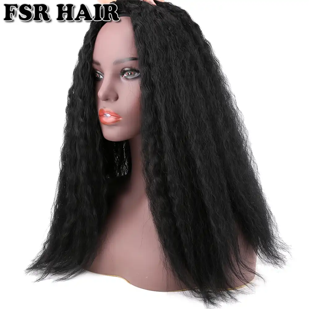 Fsr 2 Pieces Kinky Straight Hair Weaving High Temperature