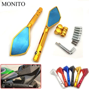 

Hot Universal CNC Motorcycle Rear View Mirror Motorbike Rearview Side Mirror For SUZUKI Bandit 650 DL1000 V-STROM VSTROM GSF1200