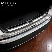 Vtear для Skoda Kodiaq Аксессуары для кузова крышка заднего бампера Защита автомобиля внешний хромированный Стайлинг интерьер автомобиля-Стайлинг