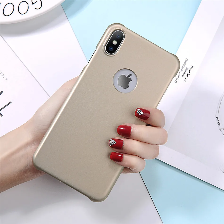 Чехол для телефона Ottwn для iPhone 7, 6, 6s Plus, 5, 5S, SE, Ультратонкий матовый Жесткий Чехол для задней панели из поликарбоната для iPhone X, XS, XR, XS MAX