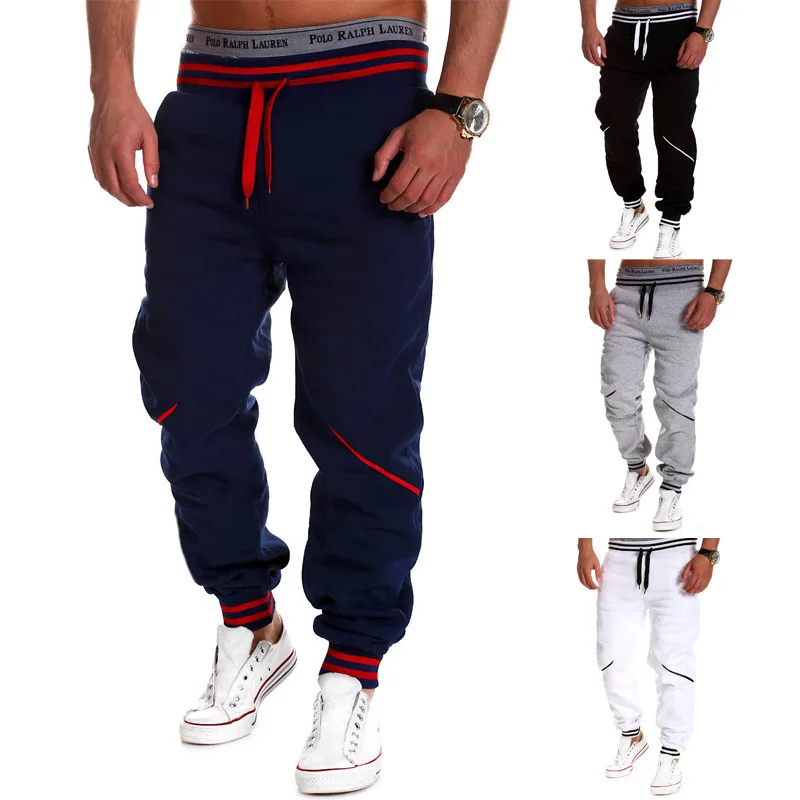 

casual sweatpants men hiphop pants for casual Elastic cotton Mens Workout pants