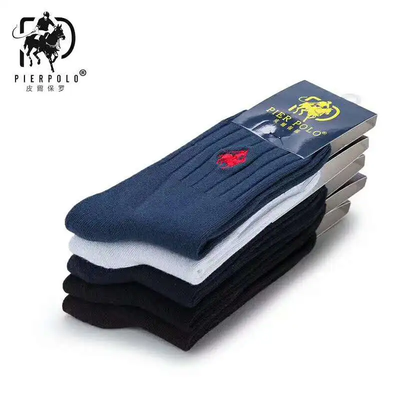 Pier Polo новые модные мужские носки в подарок хлопковые носки с дезодоратором Дышащие носки каждая упаковка 5 пар разноцветных упаковок