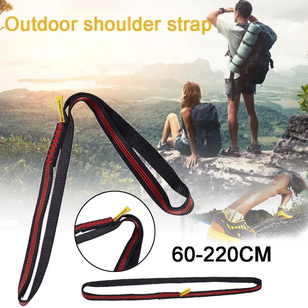

Outdoor Flat Rope Climbing Equipment Mountaineering Belt Load-Bearing Protection Reinforced Rope High-Strength Wear