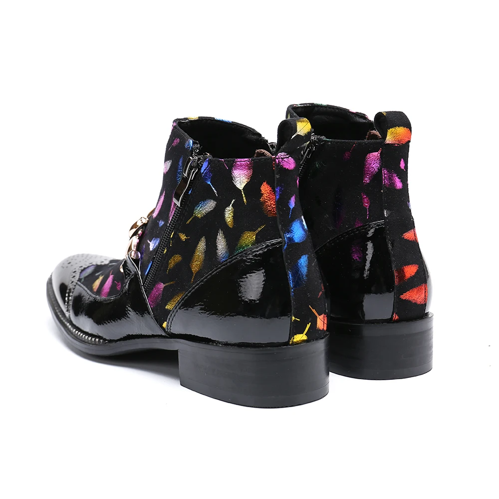 Männer Partei Leder Schuhe Kurze Echte Hochzeit Große Stiefel Christia Formale Ankle Bella Mehrfach Bullock Größe Mode Kleid xpnqvIE