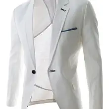 Dropshippingdropshippingодна пуговица блейзер для досуга Мужской приталенный повседневный костюм кофейный темно-синий Блейзер Одежда