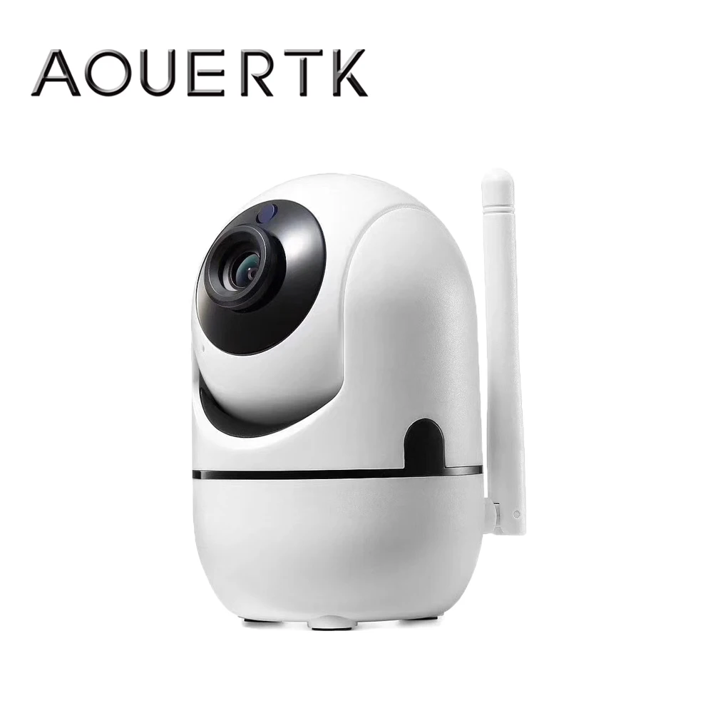 

AOUERTK WIFI auto tracking Camera 1080P/720P Night Vision Two Way Audio SD Card Slot Full View WIFI Video IP Mini Camera