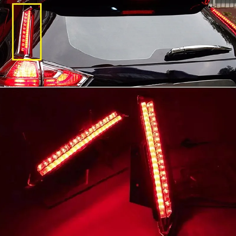 2PCS one SET LED REAR BUMPER LIGHT BRAKE lights taillight fog lamp FIT FOR X-TRAIL xtrail X TRAIL 2014 2015 2016 signal lamp 2PCS one SET LED REAR BUMPER LIGHT BRAKE lights taillight fog lamp FIT FOR X-TRAIL xtrail X TRAIL 2014 2015 2016 signal lamp