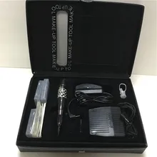 1 Комплект Перманентный макияж машина комплект для бровей губ подводка для глаз поворотная ручка для тату, макияжа есть 30 шт. иглы Советы