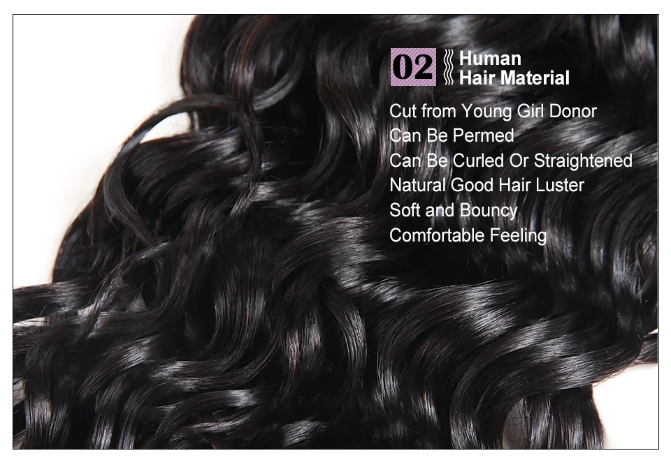 Allove Water Wave Hair Bundles With Closure (13)