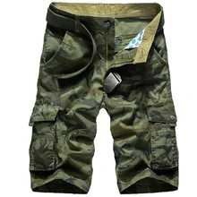 Новые летние камуфляжные карго-шорты камуфляжные мужские шорты в повседневном стиле свободные рабочие шорты мужские военные Короткие штаны Большие размеры 29-42
