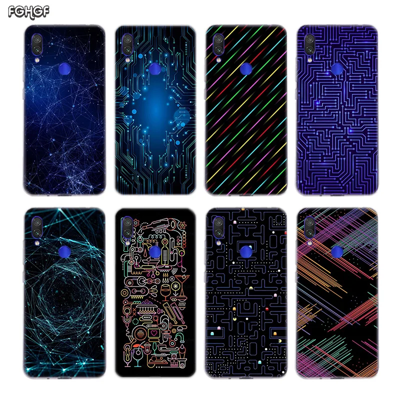 

Pixel Data Visualizatio Case For Xiaomi redmi Note 7 Pro 6 5 4 Case For Xiomi Redmi 4 4A 4X 5 Plus 5A 6 6A Silicone Fundas Cover