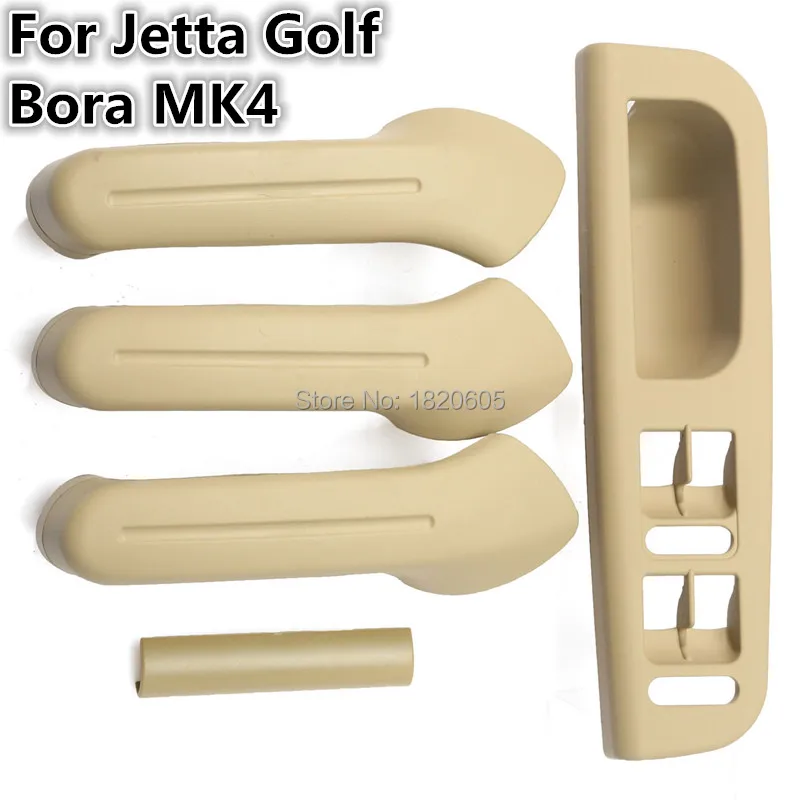 

OEM 5Pcs/ Set Bidge Interior Door Handle Armrest handle With Trim For Volkswagen VW Jetta Bora Golf 4