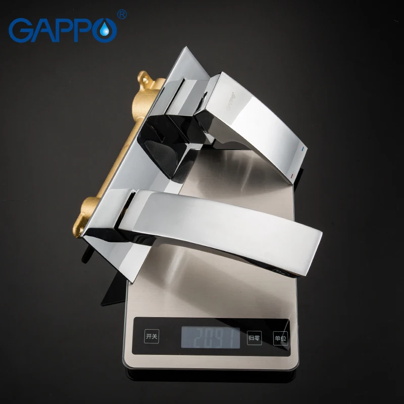Gappo الحائط حوض للحمام صنبور شلال صنبور الحمام الغرور أحواض من الزجاج صنبور حوض خلاط الباردة والساخنة مياه الحنفية