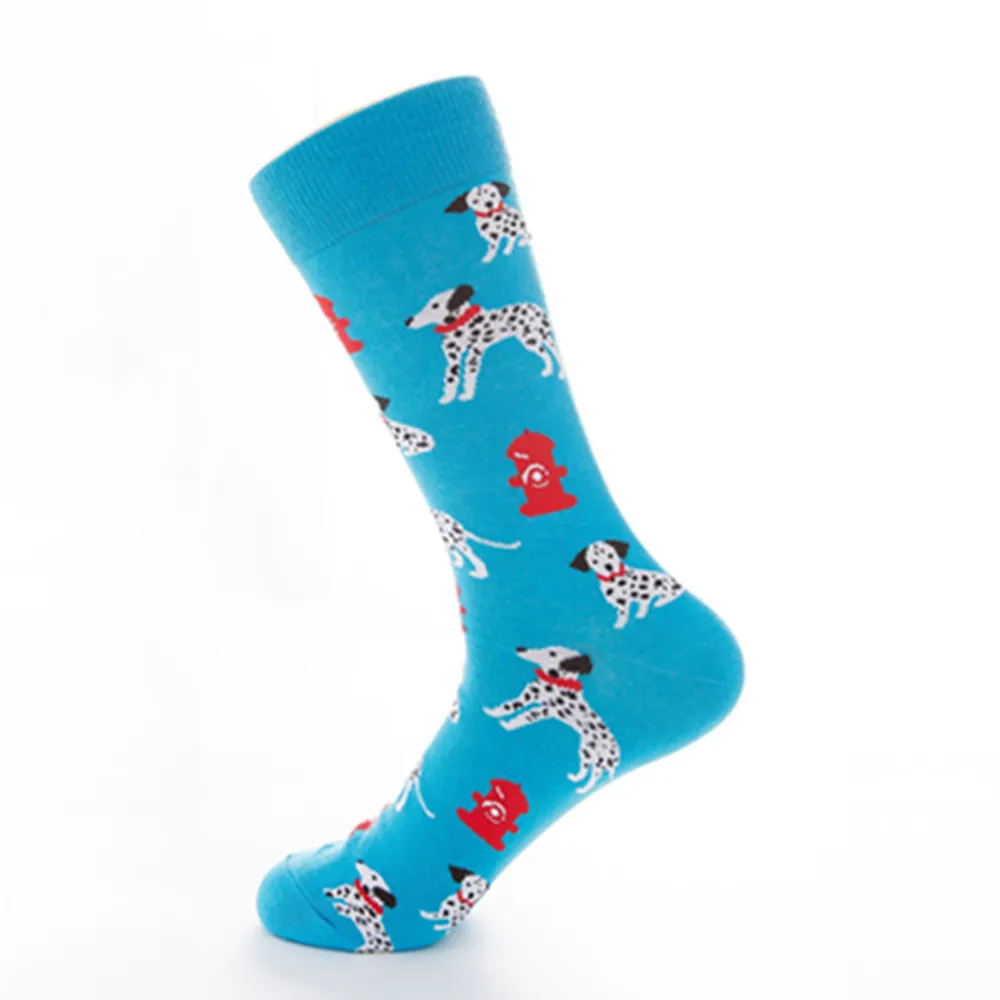 Новые мужские носки красочные осенние носки для собак в трубке носки повседневные хлопковые носки EU41-46 удобные эластичные Soxs мягкие Z0309
