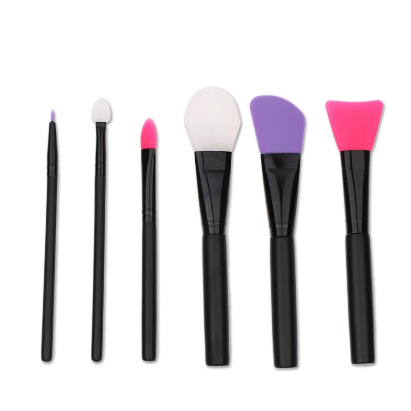 6pcs/set Newest Pro Makeup Silicone Mask Brush Facial Face Mud Mask Mixing Brush Cosmetic Make up Kit cosmetics Foundation Tools 2 pcs professional silicone facial face mask mud mixing skin care beauty makeup brushes foundation tools maquiagem