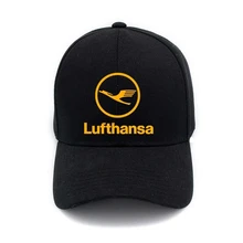 Lufthansa Airlines логотип хип-хоп Повседневная Кепка модная Регулируемая Мужская облегающая бейсбольная кепка