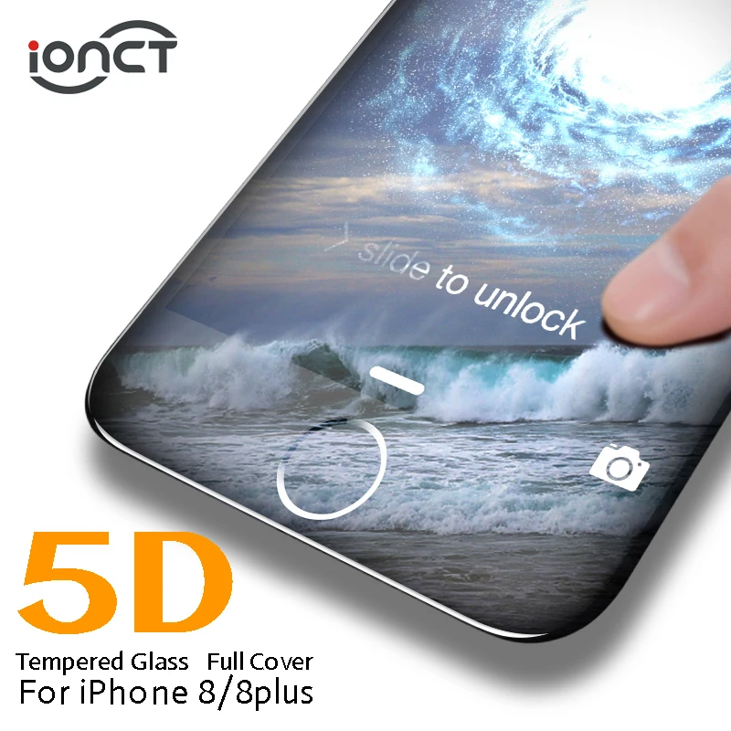 Mycolors 5D изогнутый край Полное покрытие закаленное стекло для iPhone 8 plus Защитная