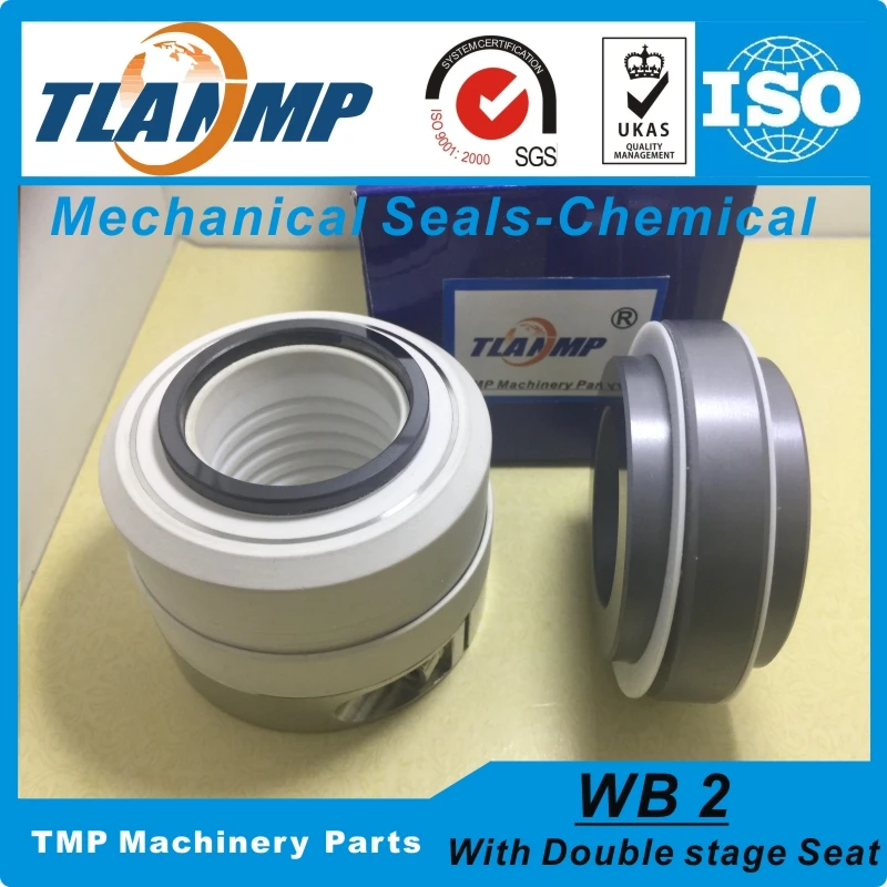 WB2-50 WB2/50 PTFE тефлоновые сильфонные механические уплотнения для коррозионно-стойких химических насосов с двухступенчатым сиденьем(SiC/PTFE