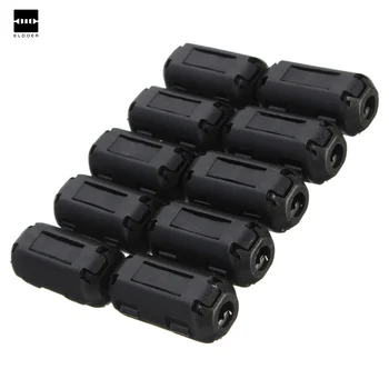 

Brand New High Quality 10Pcs Black Cable Wire Clamp Clip RFI EMI EMC Noise Filters Ferrite Core Case 3 x 1.6cm/ 1.18 x 0.6"