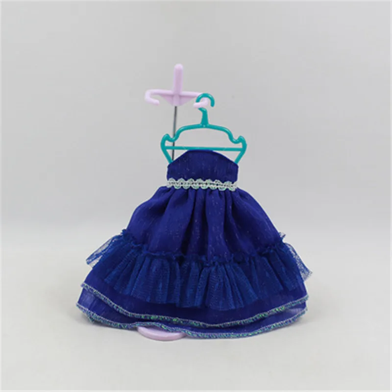 Одежда для 1/6 Blyth кукла топ платье ледяной Licca тело DIY - Цвет: Blue