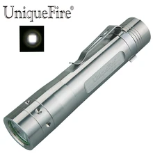 Маленькое солнце 5 режимов UF-G7 XM-L2 светодиодный 1200LM фонарь из нержавеющей стали Серебристый Водонепроницаемый Перезаряжаемые для 1*18650 Батарея