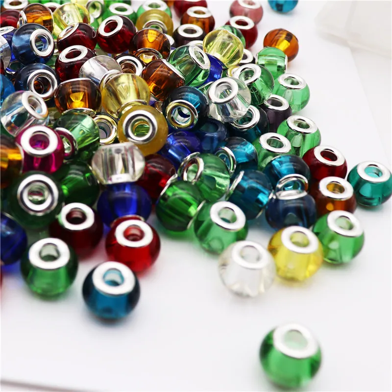 

10Pcs Assorted color mixed crystal 5mm round loose spacer glass beads charms fit for pandora bracelet bangle DIY jewelry making