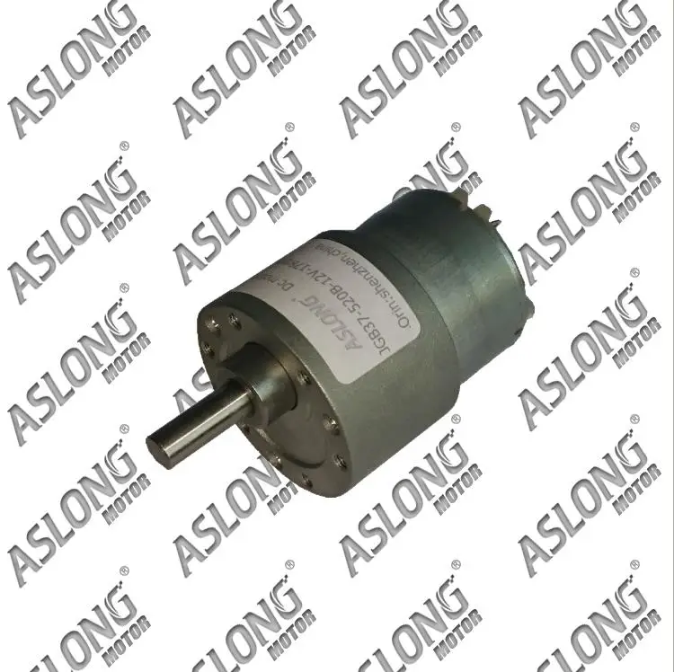 Motor da Engrenagem Aslong 12 24 dc Jgb37-520 tb 6 v