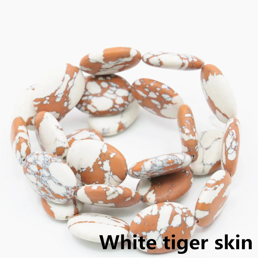13x18 мм Овальный индийский оникс Lucky Amazon камень в виде арбуза лазурит песчаник свободные бусины 15 дюймов натуральный дизайн ювелирных изделий - Цвет: white tiger skin