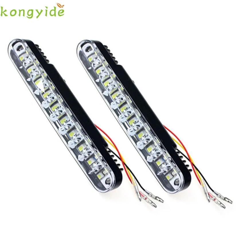 New 2x 30 LED Car Daytime Running Light DRL Daylight Lamp with Turn ...