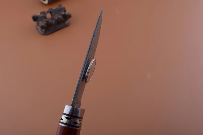 Voltron Дамасская сталь эбеновая ручка Походный нож для выживания, коллекция подарочных ножей заводской запас