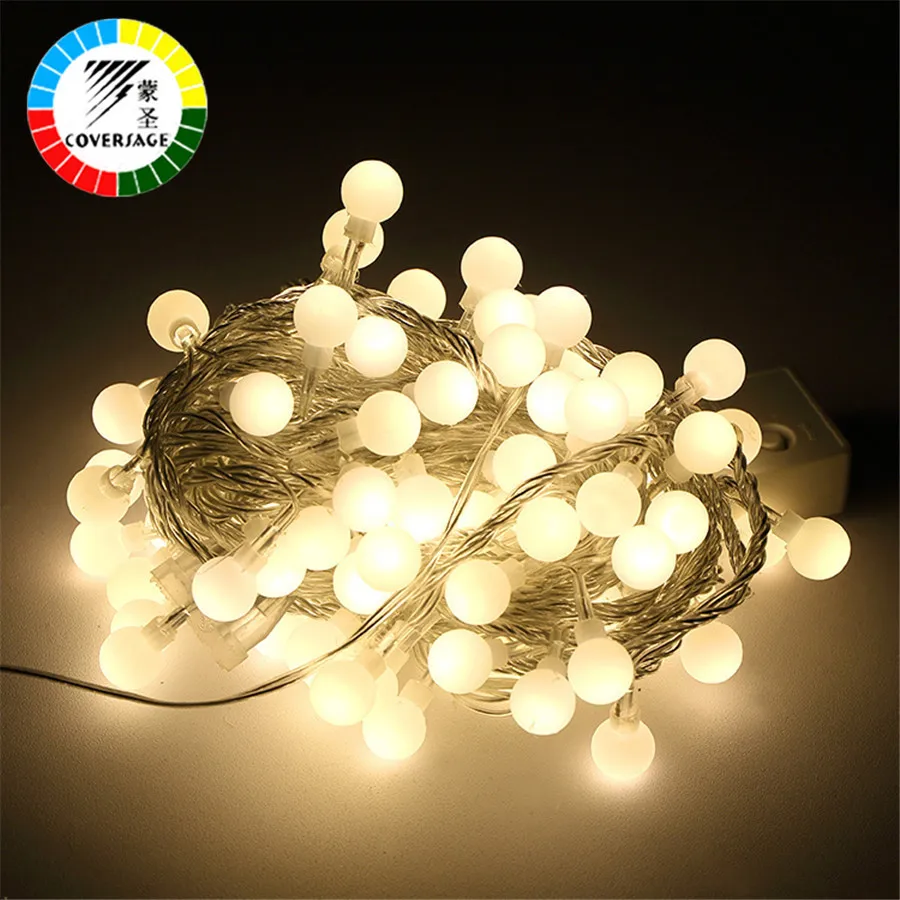 Coversage 10M100 Led Festoon Christmas Tree Garland String Xmas Decoration Ball Led Curtain Navidad Curtain Fairy Lights Holiday Coversage 10M100 Led Festoon Christmas Tree Garland String Xmas Decoration Ball Led Curtain Navidad Curtain Fairy Lights Holiday