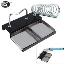 WS-A4 прочный паяльник с прямоугольным основанием и круглым держателем для паяльника и припоя