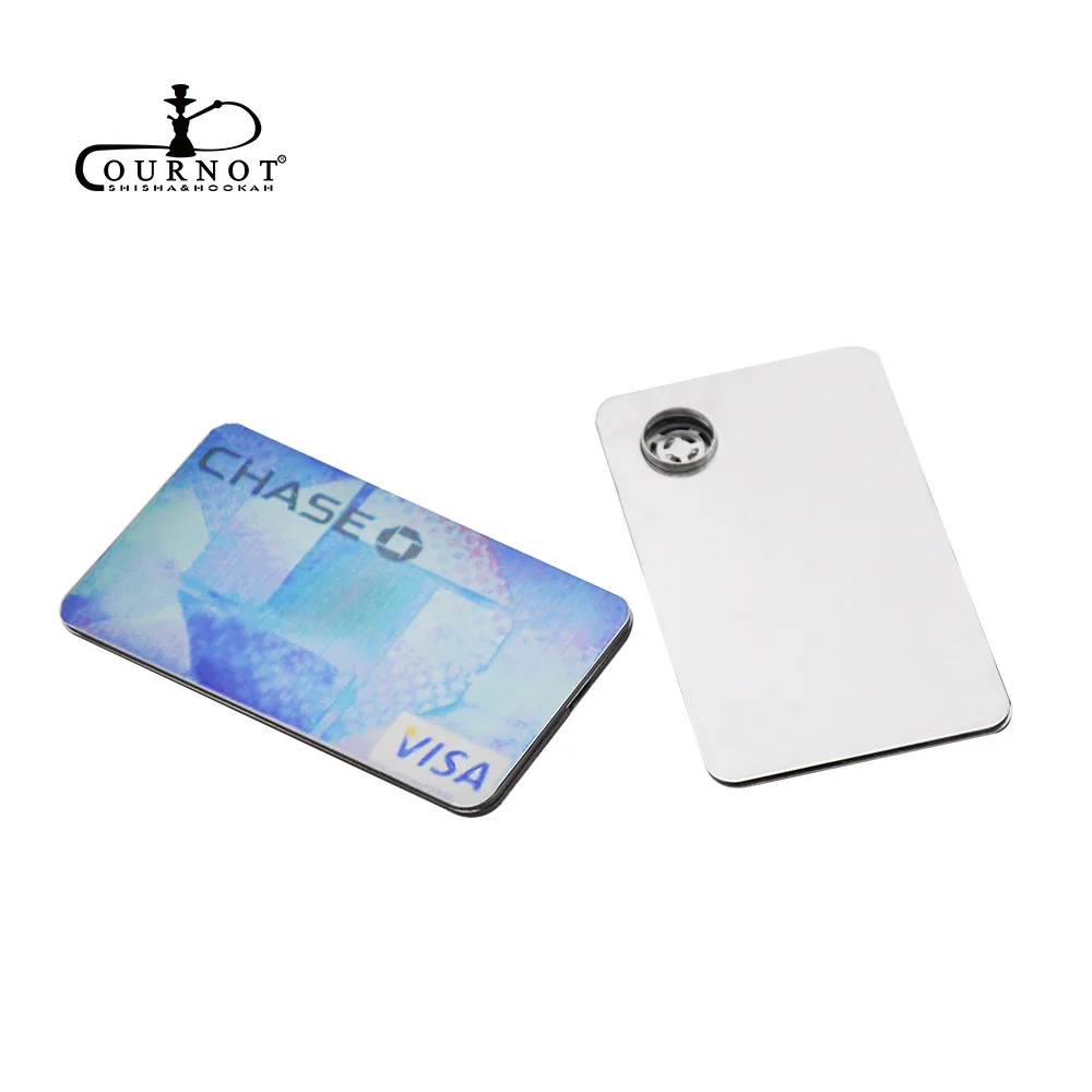 

COURNOT Credit Card Disguise Metal Smoking Pipe Credit Card Metal Pipe Magnetic Zinc Alloy Smoking Pipe Credit Card Size