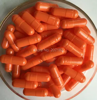 

(10,000pcs/pack) Size 0 Orange Yellow/Orange Yellow Color Capsules, Empty Gelatin Capsules 0#---Joined and Separated Available