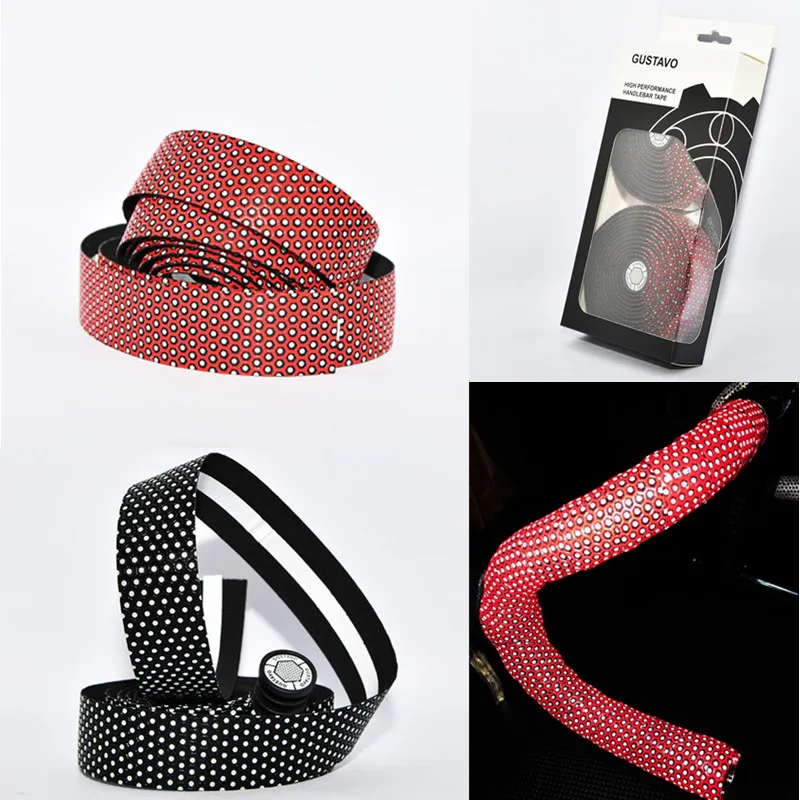 

Gustavo Road Bike Handlebar Tape Silicone + luminous Bicycle Handlebar Tapes