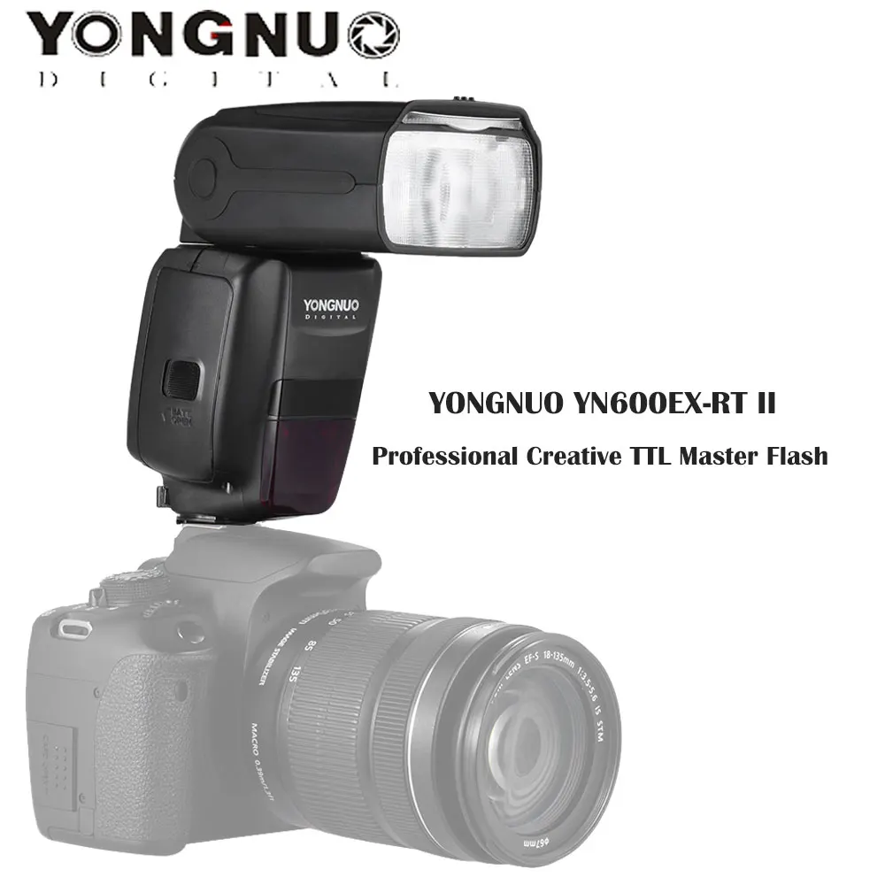 YONGNUO YN600EX-RT II ttl Master Flash Speedlite для камеры Canon 2,4G беспроводная 1/8000s HSS GN60 Поддержка авто/Ручное Масштабирование