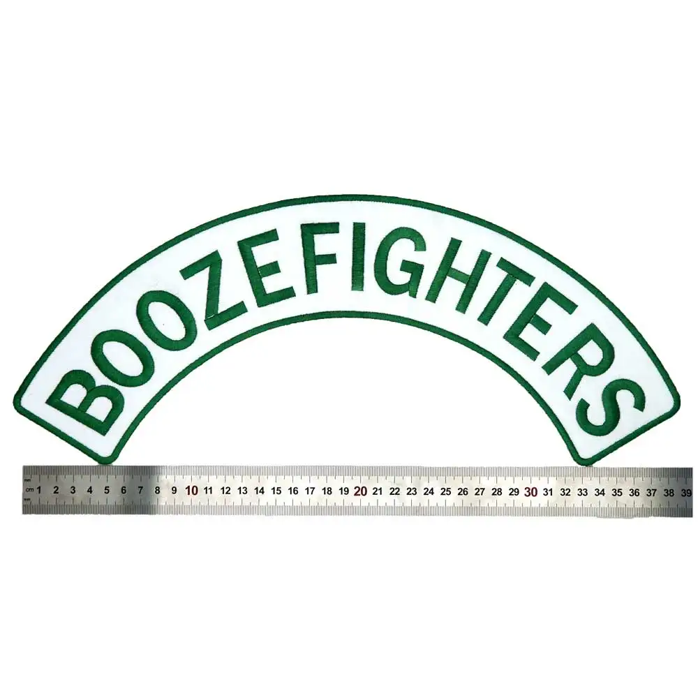 BOOZEFIGHTERS MC SGT AT ARMS Embroidered punk biker Patches Clothes Stickers Apparel Accessories Badge 10 PCS/SET
