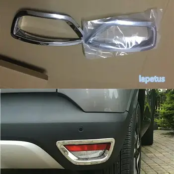 

Lapetus Car Body ABS Chrome Cover Trim Back Tail Rear Fog Lights Lamp Frame Stick Part For Renault Captur 2014 2015 2016