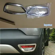 Lapetus кузова ABS хром крышка Trim Tail заднего Противотуманные фары лампы рамка часть для Renault Captur 2014 2015 2016