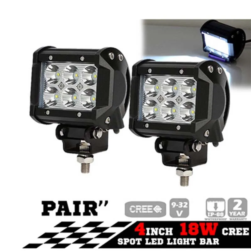

2 X 18W LED Arbeitsscheinwerfer Offroad Scheinwerfer Spotlight Light Bar for SUV