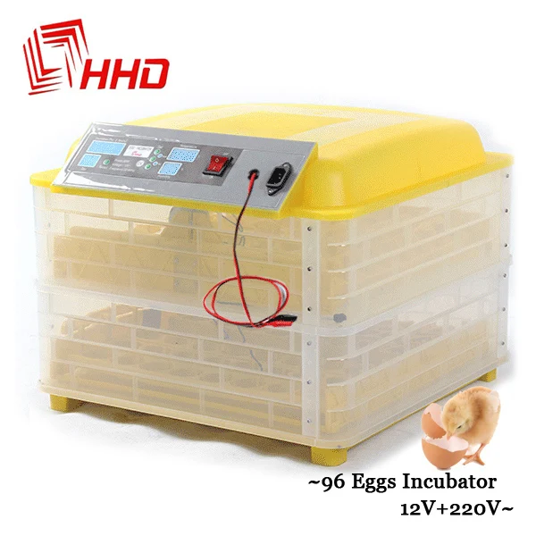 

Cheap Price 12V 220V Poultry Hatchery Machine 96 Digital Temperature Full Automatic Egg Incubator for Chicken Duck Quail Parrot