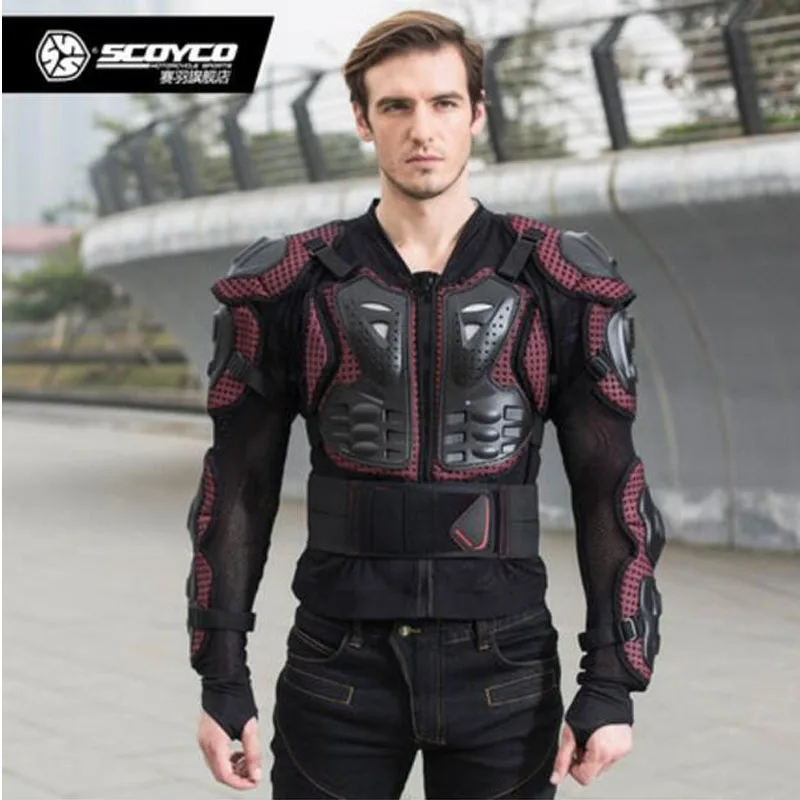 SCOYCO рыцарь кросс-кантри мотоцикл броня езда защитное снаряжение анти-Осенние костюмы снаряжение доспехи одежда куртка
