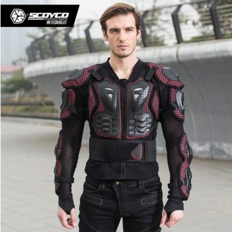 Новинка 2017 года бронированный мотоциклетный костюм SCOYCO knight для езды по
